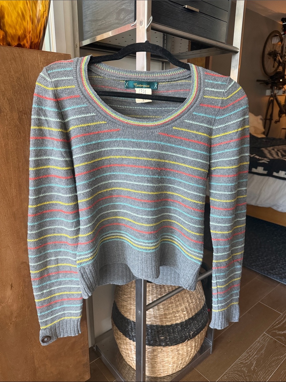 Scoop Neck Cashmere Blend Sweater